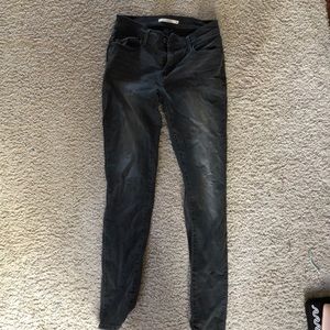 levi’s 710 super skinny black jeans